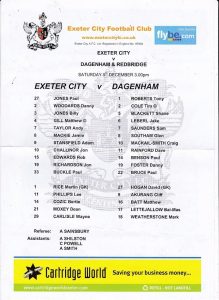 exeter_dagenham_teamsheet091206