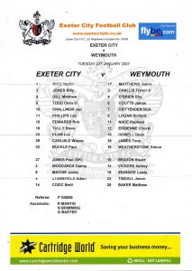 exeter_weymouth_teamsheet230107