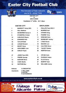 exeter_droylsden_teamsheet030408