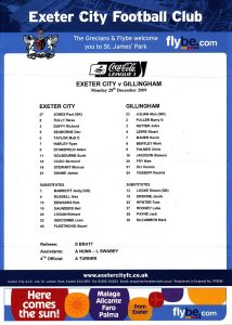 exeter_gillingham_teamsheet281209