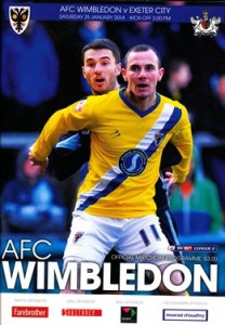 programmes_afcWimbledon_exeter250114