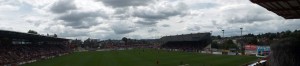 Wide view of St James Park