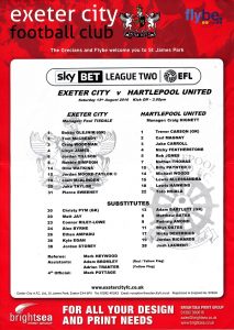 exeter_hartlepool_programme130816